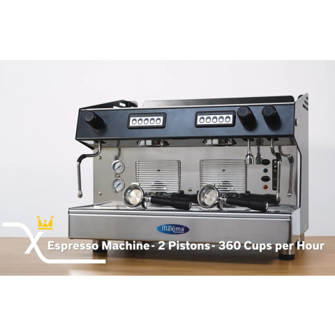 Espressor profesional MAXIMA - cu 2 grupuri - 360 cesti/ora