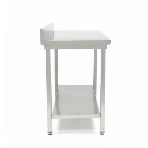 Masă de lucru din inox cu rebord GAMMO 1800x600
