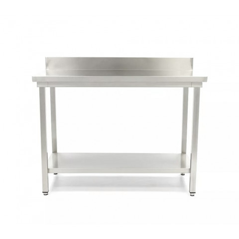 Masă de lucru din inox cu rebord GAMMO 1800x600