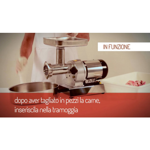 TRE SPADE TC-32 Inox 2HP masina tocat carne pana la 320kg/ora DEMO