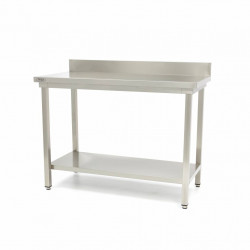MAXIMA masa de lucru din inox cu rebord 1800x700
