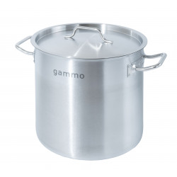 Oala inox GAMMO cu capac 17 litri 28x28cm
