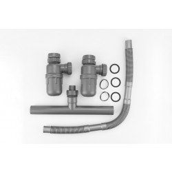 GAMMO set racord canalizare pentru spalator cu 2 cuve