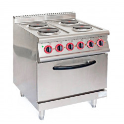 GAMMO masina de gatit electrica cu 4 placi rotunde + cuptor static