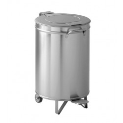 Pubela inox cu capac si pedala GAMMO, 100 L