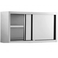 Dulap de perete din inox GAMMO - cu usi glisante - 1000x400x670mm