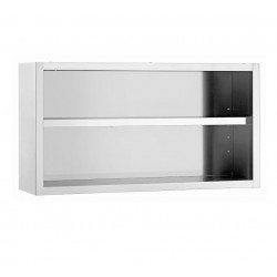 Dulap de perete din inox GAMMO - deschis - 1200x400x670mm