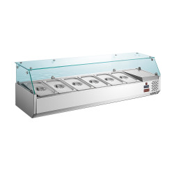 Vitrină ingrediente GAMMO 150cm - 6xGN1/3