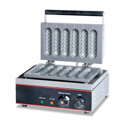 Aparat waffle GAMMO - formă Hot Dog - 6 bețe