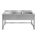GAMMO EM2-5060B chiuveta spalator inox cu 2 cuve 50x60 si picurator pe stanga