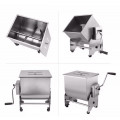 Malaxor carne manual cu bol basculant GAMMO - 30 L/25 kg carne