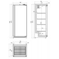 Frigider inox GAMMO 600 litri