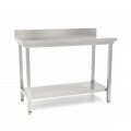 Masă de lucru din inox cu rebord GAMMO 1800x600