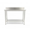 Masă de lucru din inox cu rebord GAMMO 1800x600