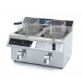 MAXIMA Friteuza inductie cu robinet scurgere, 2x8 litri DEMO